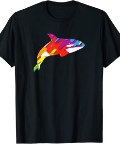 Colorful Orca | Killer whale Gift For Fans T-Shirt