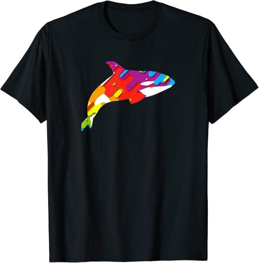 Colorful Orca | Killer whale Gift For Fans T-Shirt