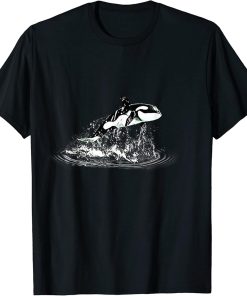 Orca Motif Whale Ocean Predator Design Animals Orcas T-Shirt