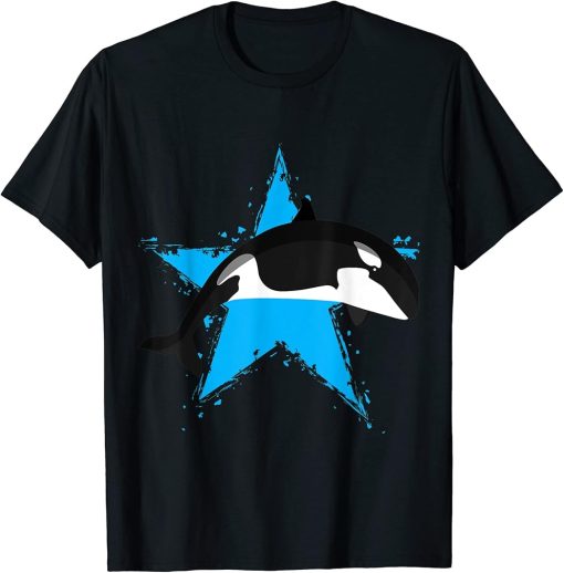 Orca Star Design Orca Love Lover Orcas T-Shirt