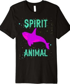 Spirit Animal Orca Whale Lover Animals Comfort Cute Colors Premium T-Shirt