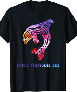 Port Orford Oregon Native American Orca Killer Whale T-Shirt