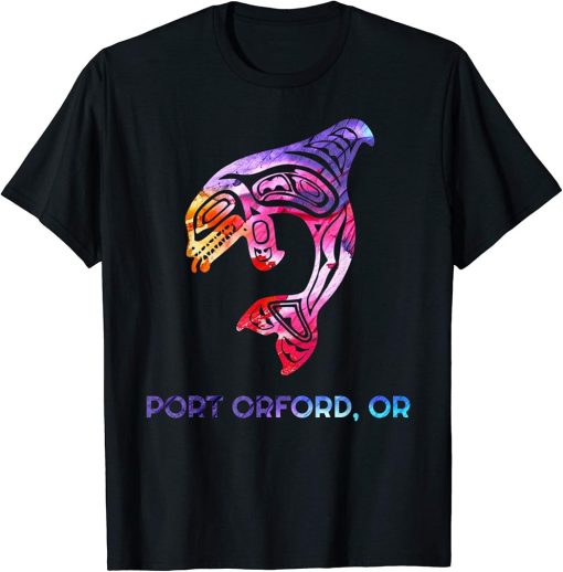 Port Orford Oregon Native American Orca Killer Whale T-Shirt